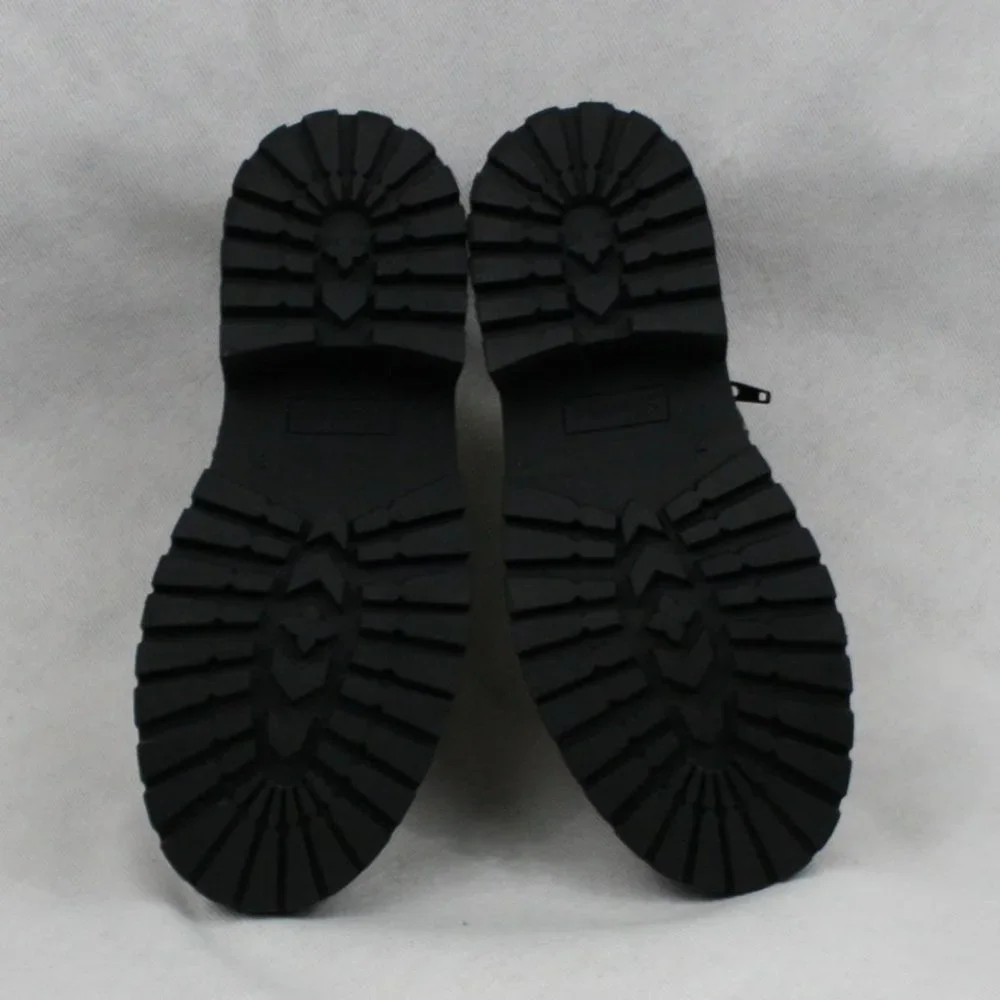 Skechers Brown & Black Leopard Print Ankle Boots w/ Side Zipper SZ 7 NWOT - Picture 6 of 9